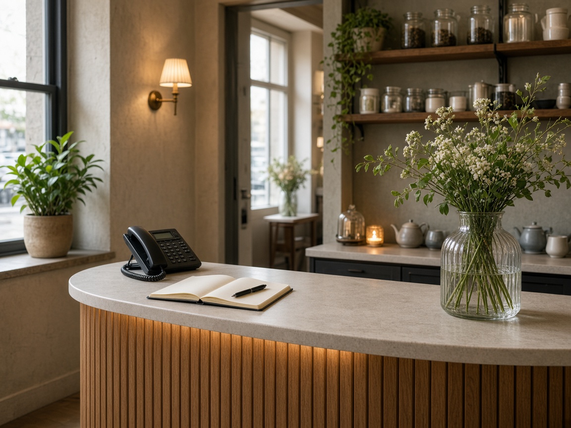 Contact desk at Royalpier Atelier in Hamburg
